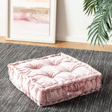 SAFAVIEH Crescenza Square Tufted Velvet Floor Pillow