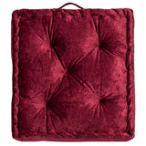 SAFAVIEH Crescenza Square Tufted Velvet Floor Pillow