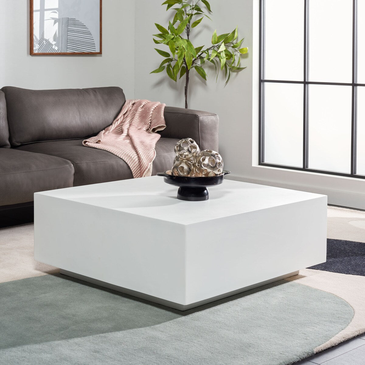 SAFAVIEH Dagmar Square Coffee Table - 36" W x 36" D x 15" H - 36Wx36Dx14H