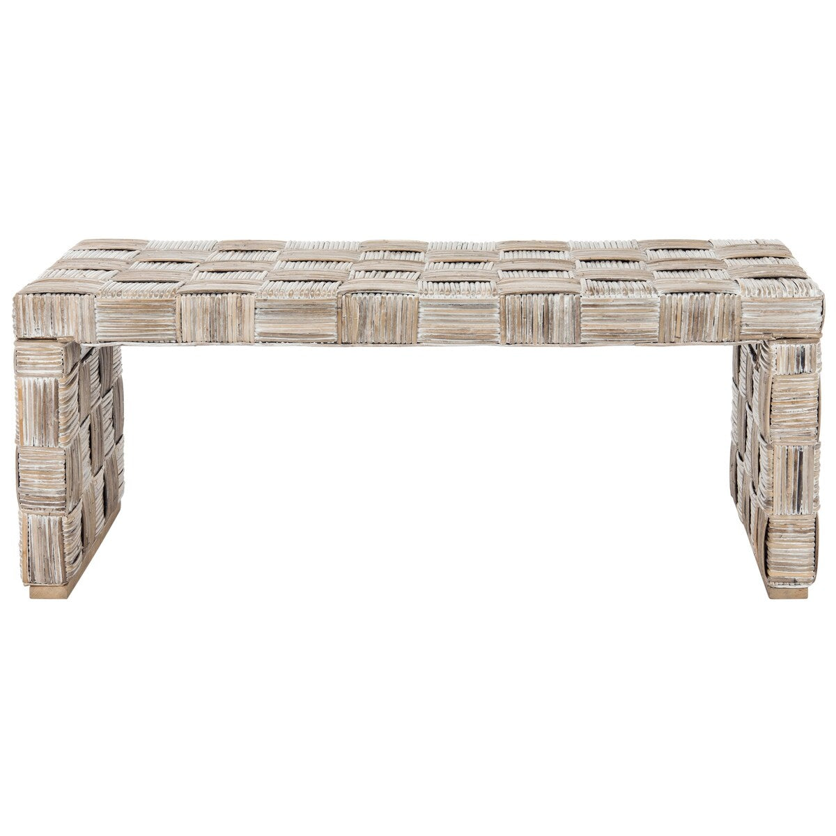 SAFAVIEH Dalina Rattan Coffee Table. - 47" W x 26" D x 18" H - 47Wx26Dx18H