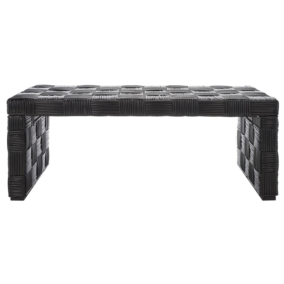 SAFAVIEH Dalina Rattan Coffee Table. - 47" W x 26" D x 18" H - 47Wx26Dx18H