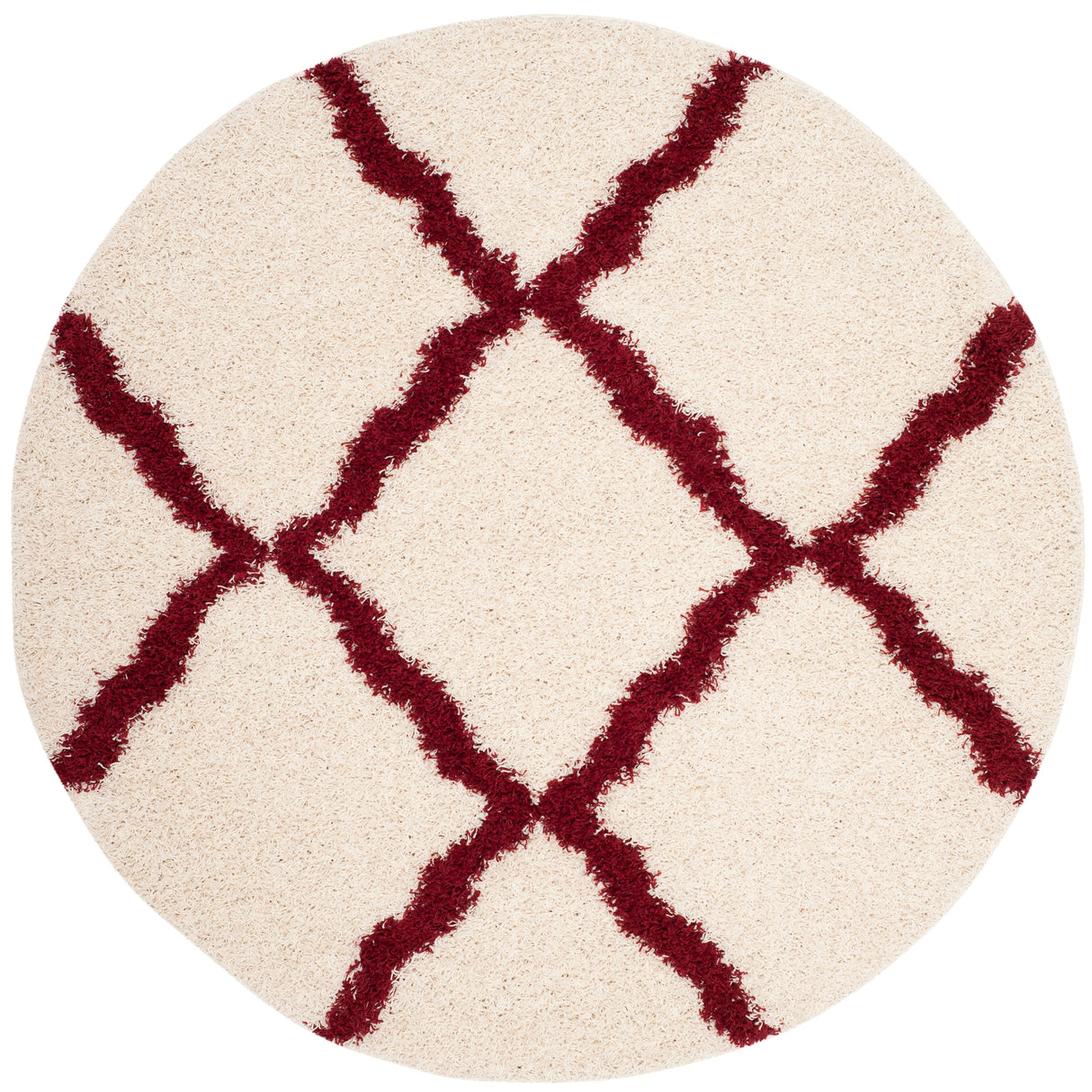 SAFAVIEH Dallas Shag Darina Trellis 1.5-inch Thick Rug