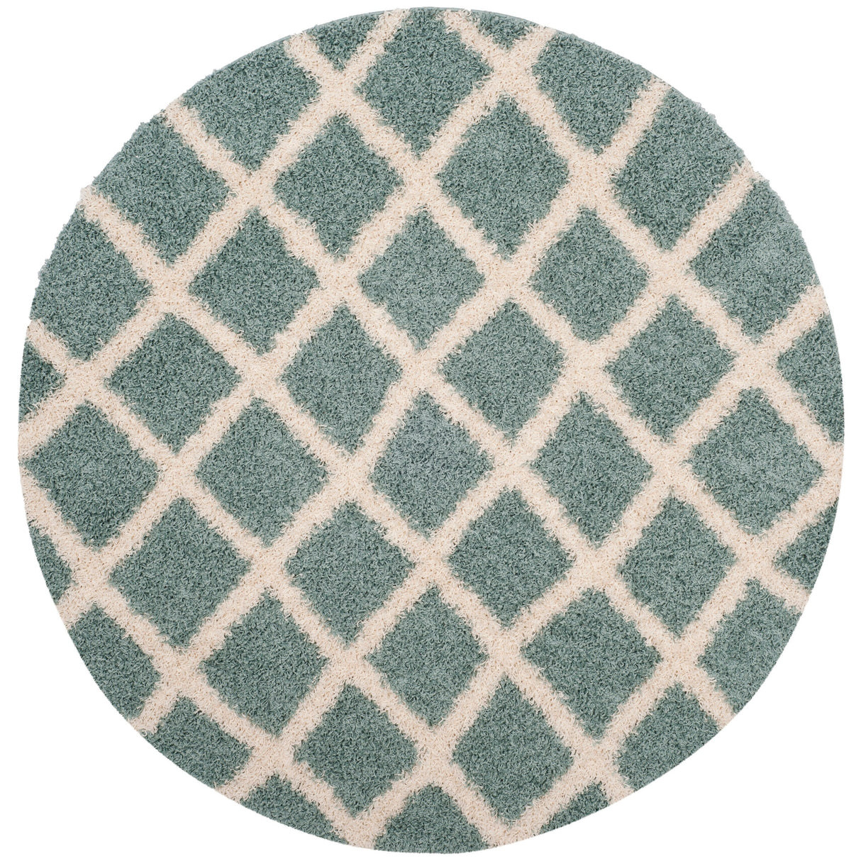 SAFAVIEH Dallas Shag Teja Trellis 1.5-inch Thick Rug