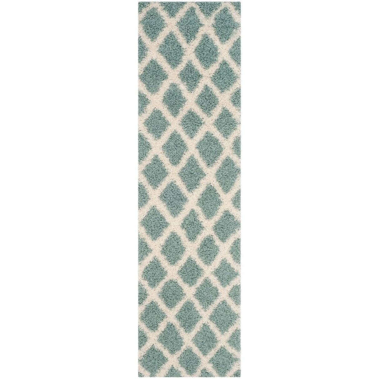 SAFAVIEH Dallas Shag Teja Trellis 1.5-inch Thick Rug