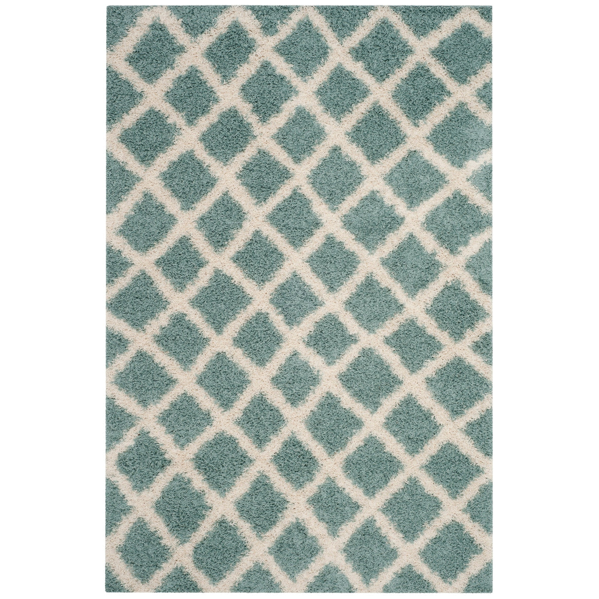 SAFAVIEH Dallas Shag Teja Trellis 1.5-inch Thick Rug