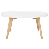 SAFAVIEH Daria Mid-Century Round Coffee Table - 35.4" x 35.4" x 16.5" - 35Wx35Dx17H