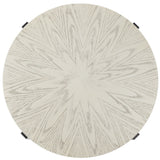 SAFAVIEH Deetta White Marble/ Black Round Coffee Table - 36" W x 36" D x 18" H - 36Wx36Dx18H