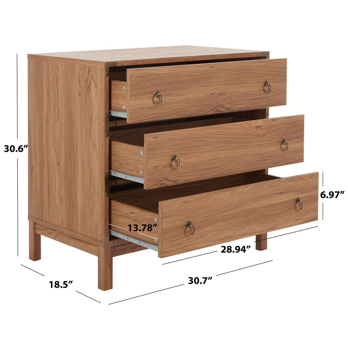 SAFAVIEH Dema 3-Drawer Chest