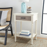 SAFAVIEH Dena 1-Drawer Accent Table - 19" W x 15.8" L x 26" H - 19Wx16Dx26H