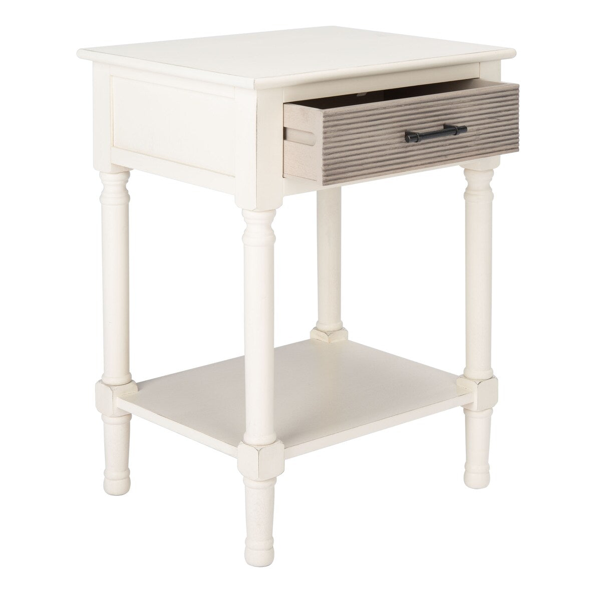 SAFAVIEH Dena 1-Drawer Accent Table - 19" W x 15.8" L x 26" H - 19Wx16Dx26H