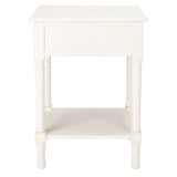 SAFAVIEH Dena 1-Drawer Accent Table - 19" W x 15.8" L x 26" H - 19Wx16Dx26H