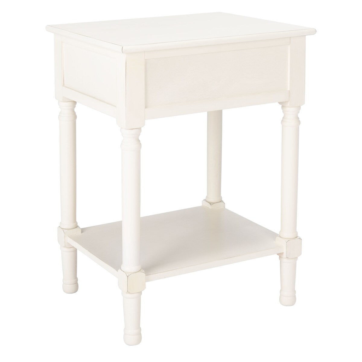 SAFAVIEH Dena 1-Drawer Accent Table - 19" W x 15.8" L x 26" H - 19Wx16Dx26H