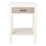 SAFAVIEH Dena 1-Drawer Accent Table - 19" W x 15.8" L x 26" H - 19Wx16Dx26H