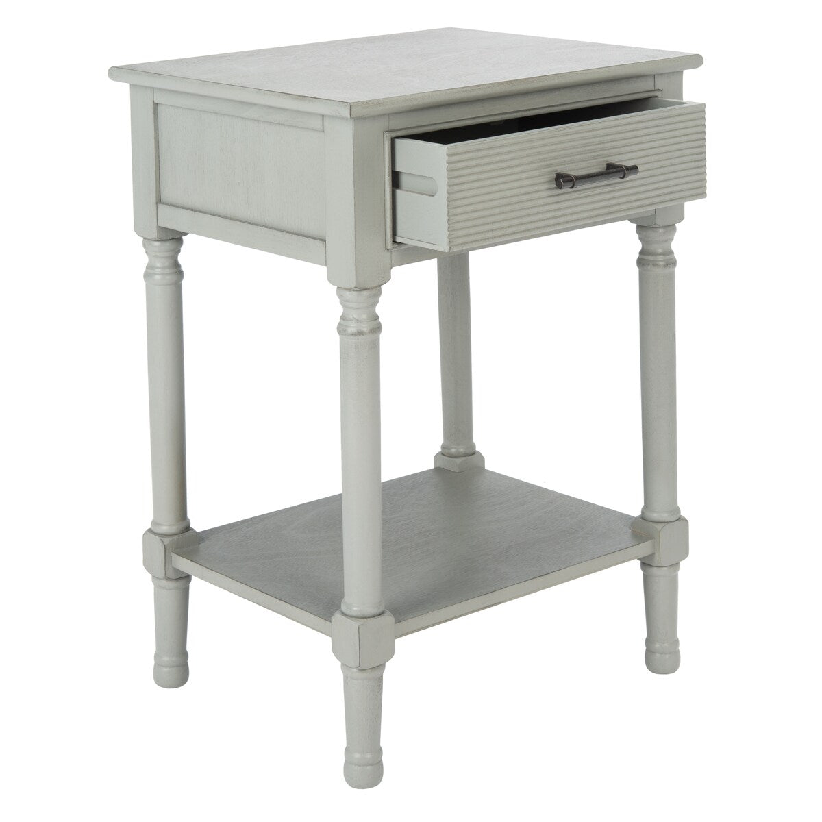 SAFAVIEH Dena 1-Drawer Accent Table - 19" W x 15.8" L x 26" H - 19Wx16Dx26H