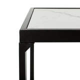 SAFAVIEH Denise White/ Black Console Table - 48" x 18" x 30" - 48Wx18Dx30H