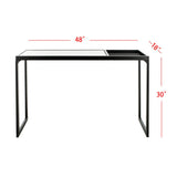 SAFAVIEH Denise White/ Black Console Table - 48" x 18" x 30" - 48Wx18Dx30H