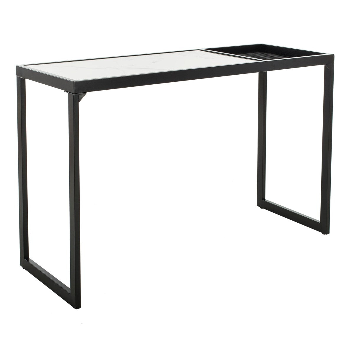 SAFAVIEH Denise White/ Black Console Table - 48" x 18" x 30" - 48Wx18Dx30H