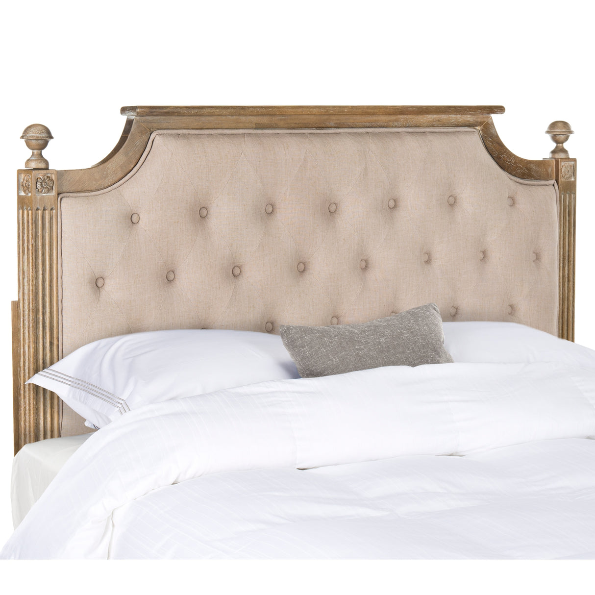 SAFAVIEH Desiderata Rustic Wood Tufted Headboard