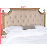 SAFAVIEH Desiderata Rustic Wood Tufted Headboard