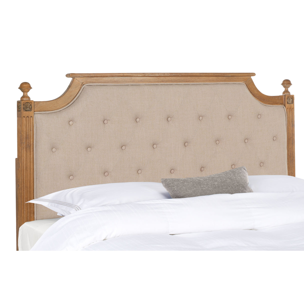 SAFAVIEH Desiderata Rustic Wood Tufted Headboard