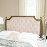 SAFAVIEH Desiderata Rustic Wood Tufted Headboard