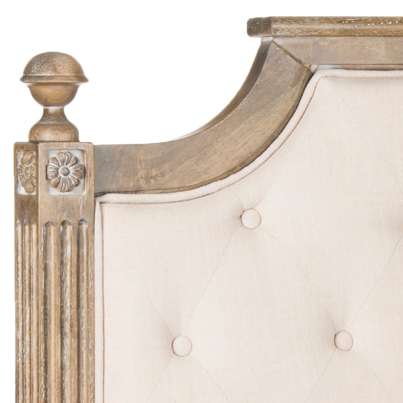 SAFAVIEH Desiderata Rustic Wood Tufted Headboard