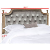 SAFAVIEH Desiderata Rustic Wood Tufted Headboard