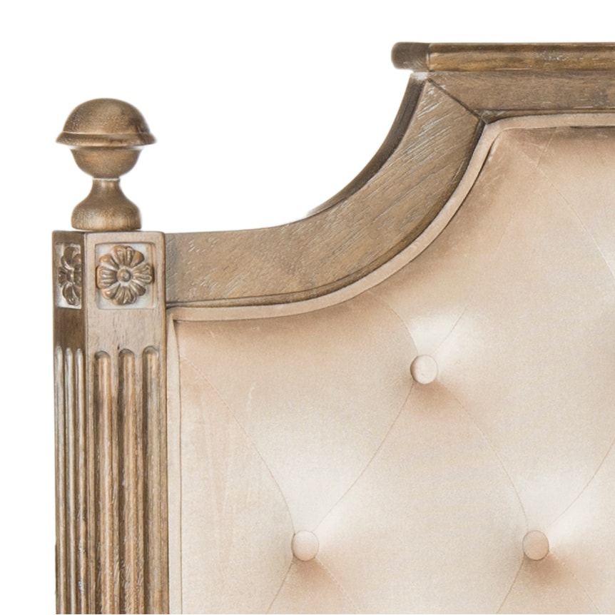 SAFAVIEH Desiderata Rustic Wood Tufted Headboard