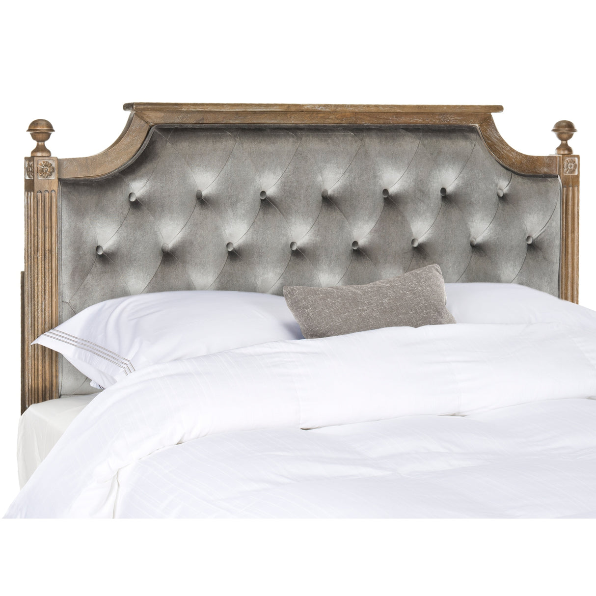 SAFAVIEH Desiderata Rustic Wood Tufted Headboard