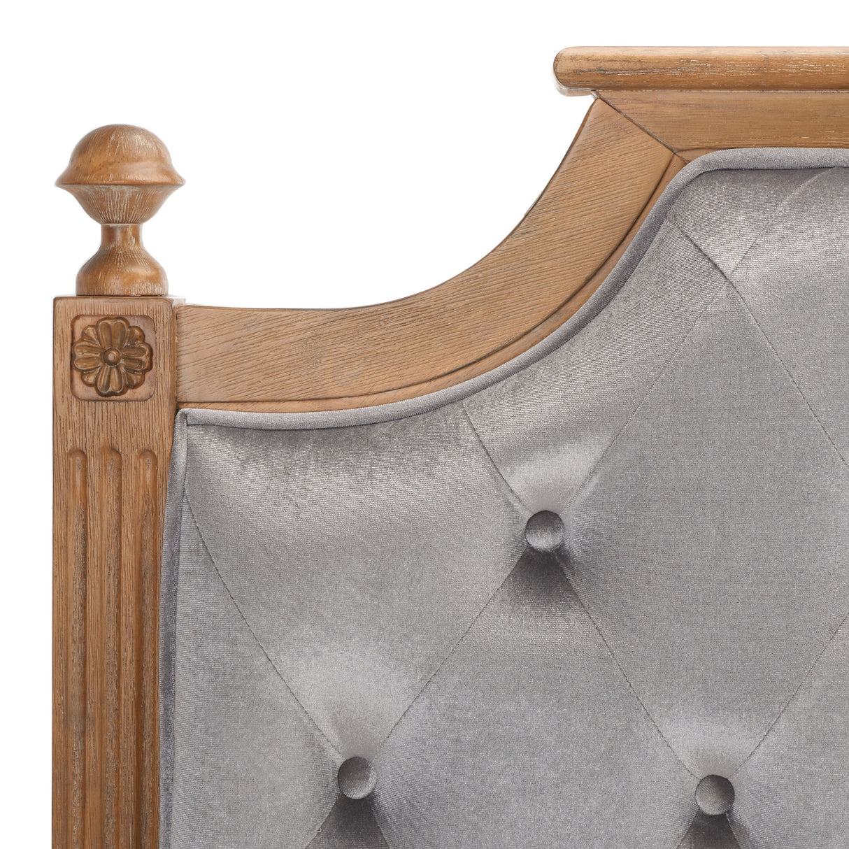 SAFAVIEH Desiderata Rustic Wood Tufted Headboard