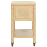 SAFAVIEH Dessa 2-Drawer 1-Shelf Accent Table. - 21" W x 18" D x 27" H - 21Wx18Dx27H