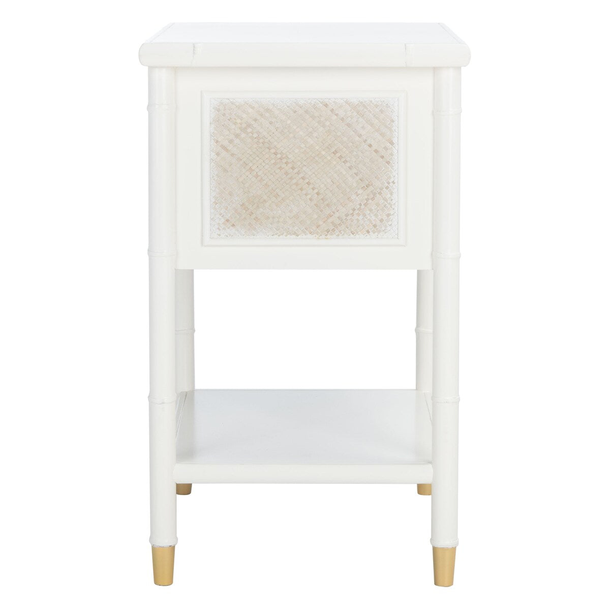 SAFAVIEH Dessa 2-Drawer 1-Shelf Accent Table. - 21" W x 18" D x 27" H - 21Wx18Dx27H