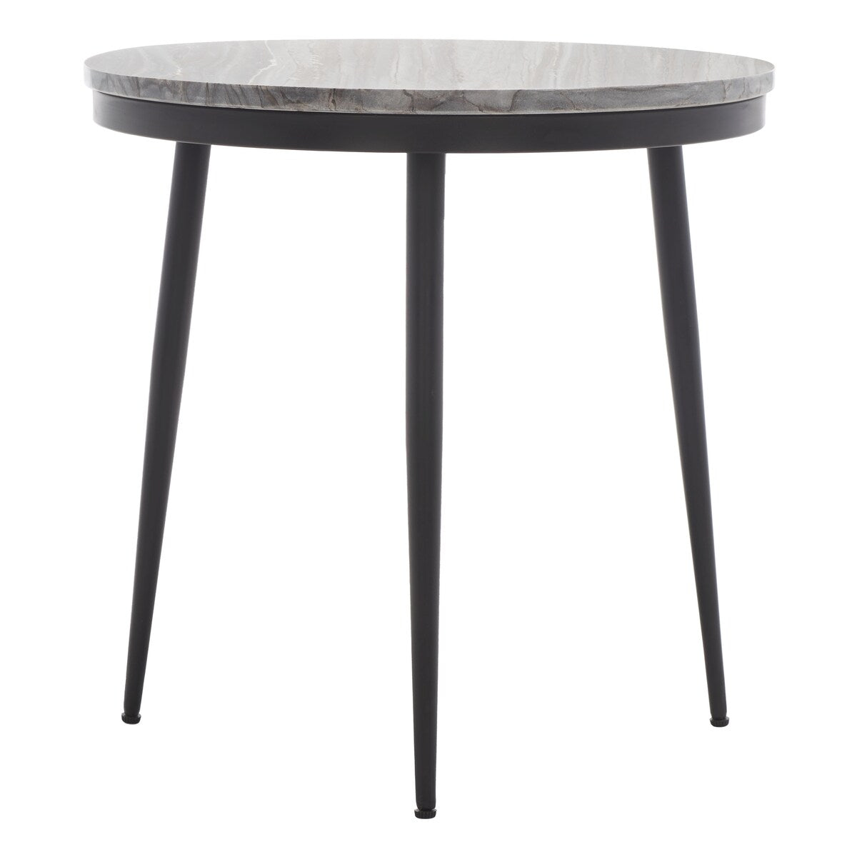 SAFAVIEH Dhimitra Marble Round Top Side Table - 19 In. W x 19 In. D x 19 In. H - 19Wx19Dx19H