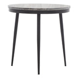 SAFAVIEH Dhimitra Marble Round Top Side Table - 19 In. W x 19 In. D x 19 In. H - 19Wx19Dx19H