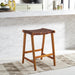 SAFAVIEH Didy 27-inch Woven Leather Rectangle Counter Stool - 19" W x 19" D x 27" H - 19Wx19Dx27H