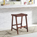 SAFAVIEH Didy 27-inch Woven Leather Rectangle Counter Stool - 19" W x 19" D x 27" H - 19Wx19Dx27H