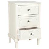 SAFAVIEH Dinah Grey 3-Drawer Storage Side Chest - 16.9" x 13.4" x 26.8" - 17Wx13Dx26H