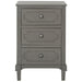 SAFAVIEH Dinah Grey 3-Drawer Storage Side Chest - 16.9" x 13.4" x 26.8" - 17Wx13Dx26H