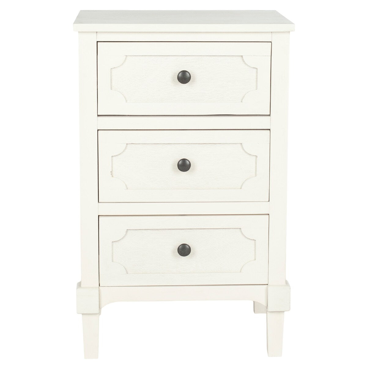 SAFAVIEH Dinah Grey 3-Drawer Storage Side Chest - 16.9" x 13.4" x 26.8" - 17Wx13Dx26H