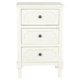 SAFAVIEH Dinah Grey 3-Drawer Storage Side Chest - 16.9" x 13.4" x 26.8" - 17Wx13Dx26H