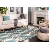 SAFAVIEH Dip Dye Mercan Hand-tufted Wool Geometric Area Rug