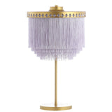 SAFAVIEH Disney Lighting Dreamer 28-inch Fringe Table Lamp with LED Bulbs - 16Wx16Dx28H