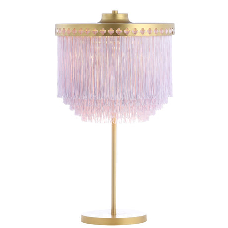 SAFAVIEH Disney Lighting Dreamer 28-inch Fringe Table Lamp with LED Bulbs - 16Wx16Dx28H