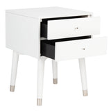 SAFAVIEH Dobrita Mid-Century Modern 2-Drawer Nightstand