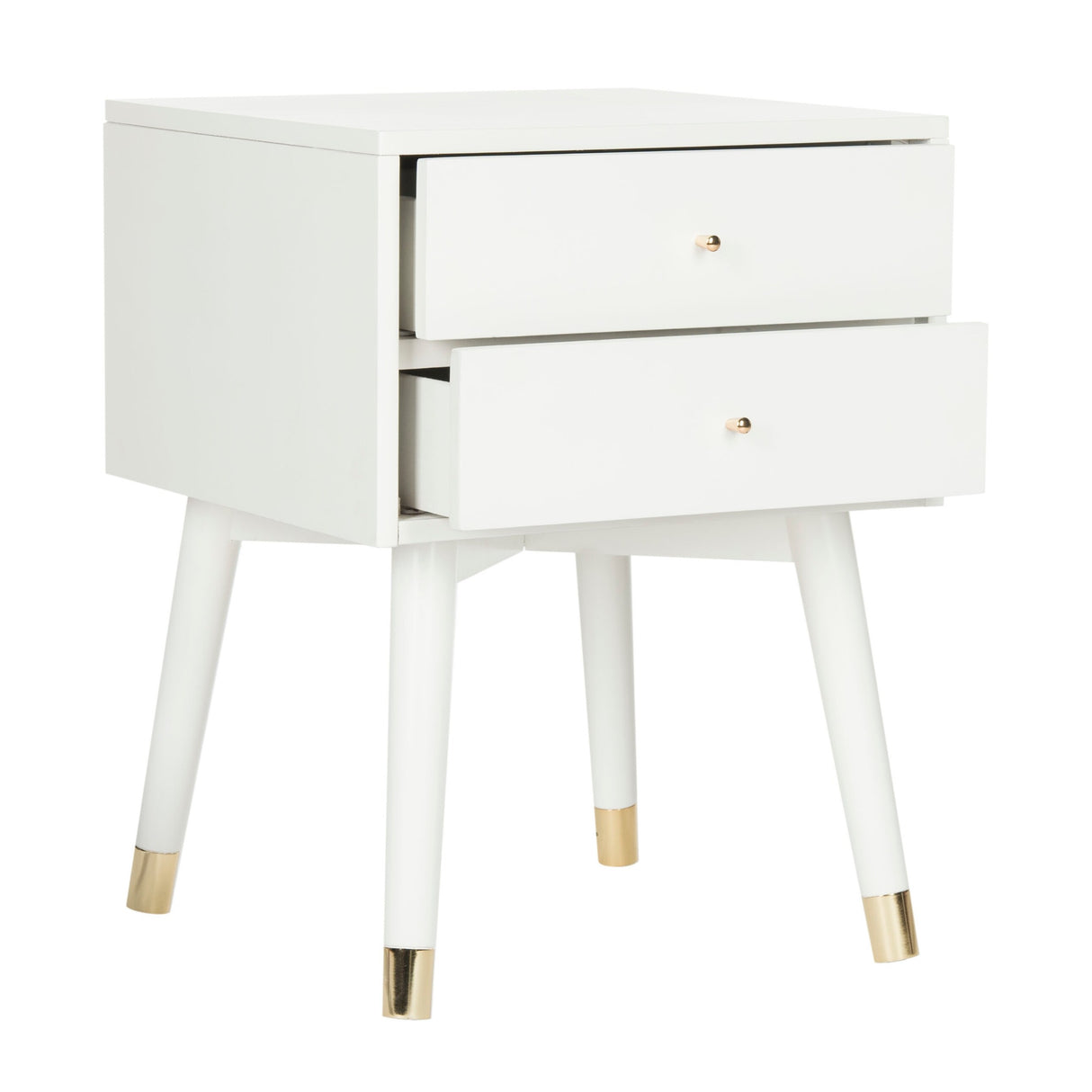 SAFAVIEH Dobrita Mid-Century Modern 2-Drawer Nightstand