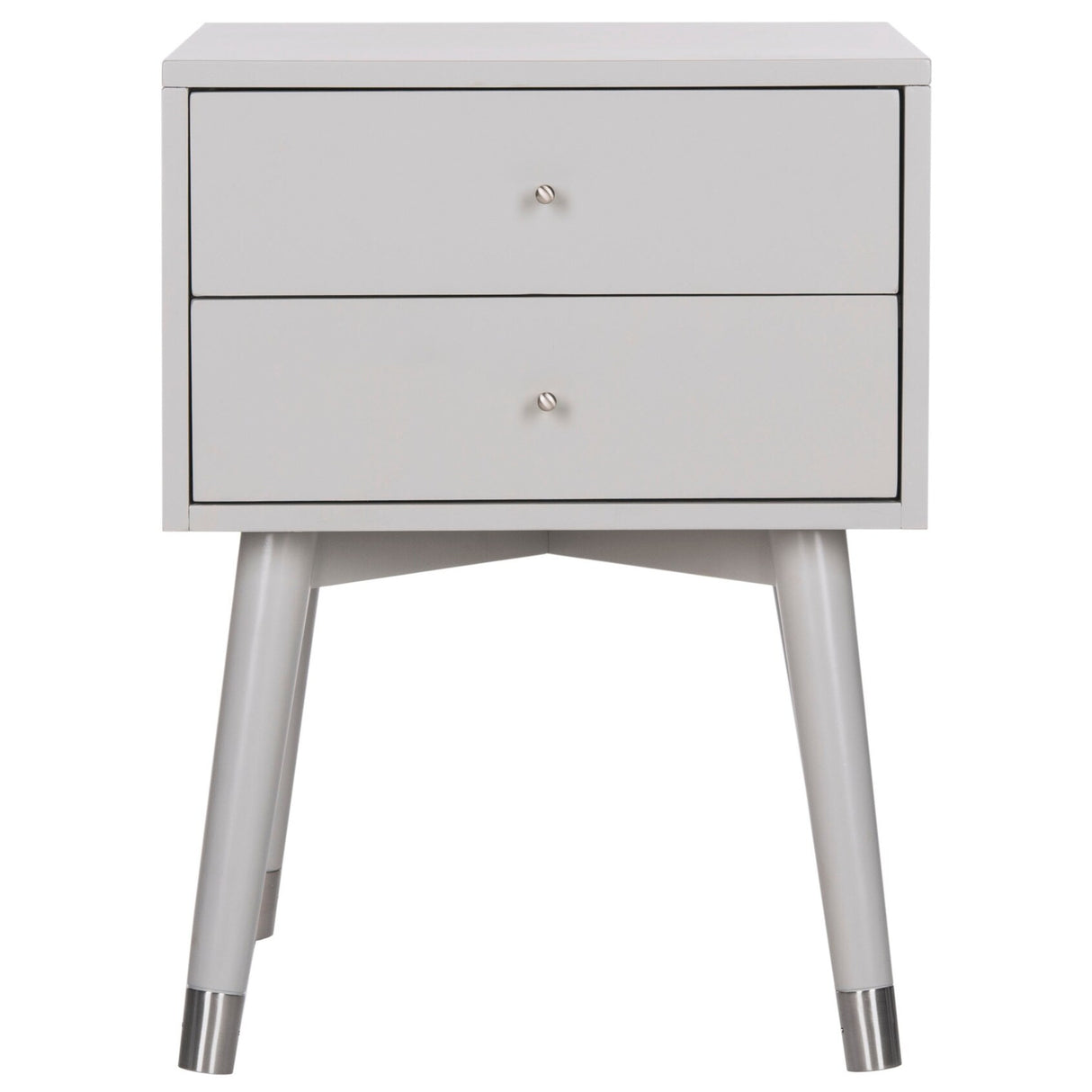 SAFAVIEH Dobrita Mid-Century Modern 2-Drawer Nightstand