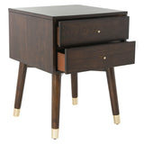 SAFAVIEH Dobrita Mid-Century Modern 2-Drawer Nightstand