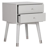 SAFAVIEH Dobrita Mid-Century Modern 2-Drawer Nightstand