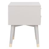 SAFAVIEH Dobrita Mid-Century Modern 2-Drawer Nightstand