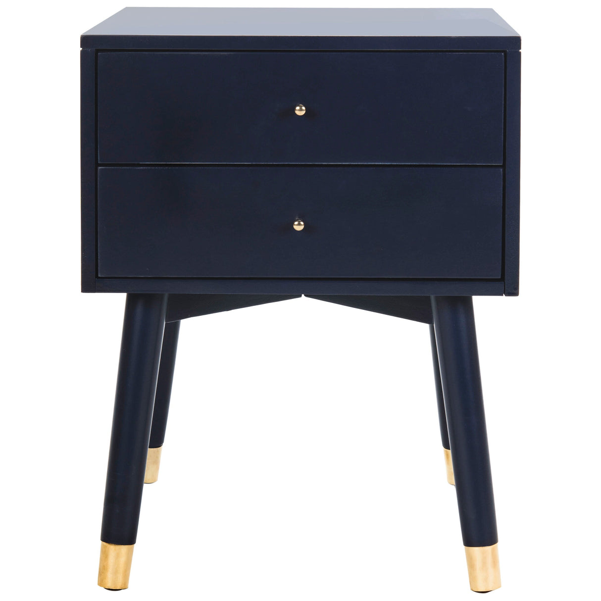 SAFAVIEH Dobrita Mid-Century Modern 2-Drawer Nightstand